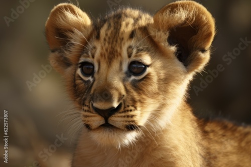 Lion cub. Generate Ai