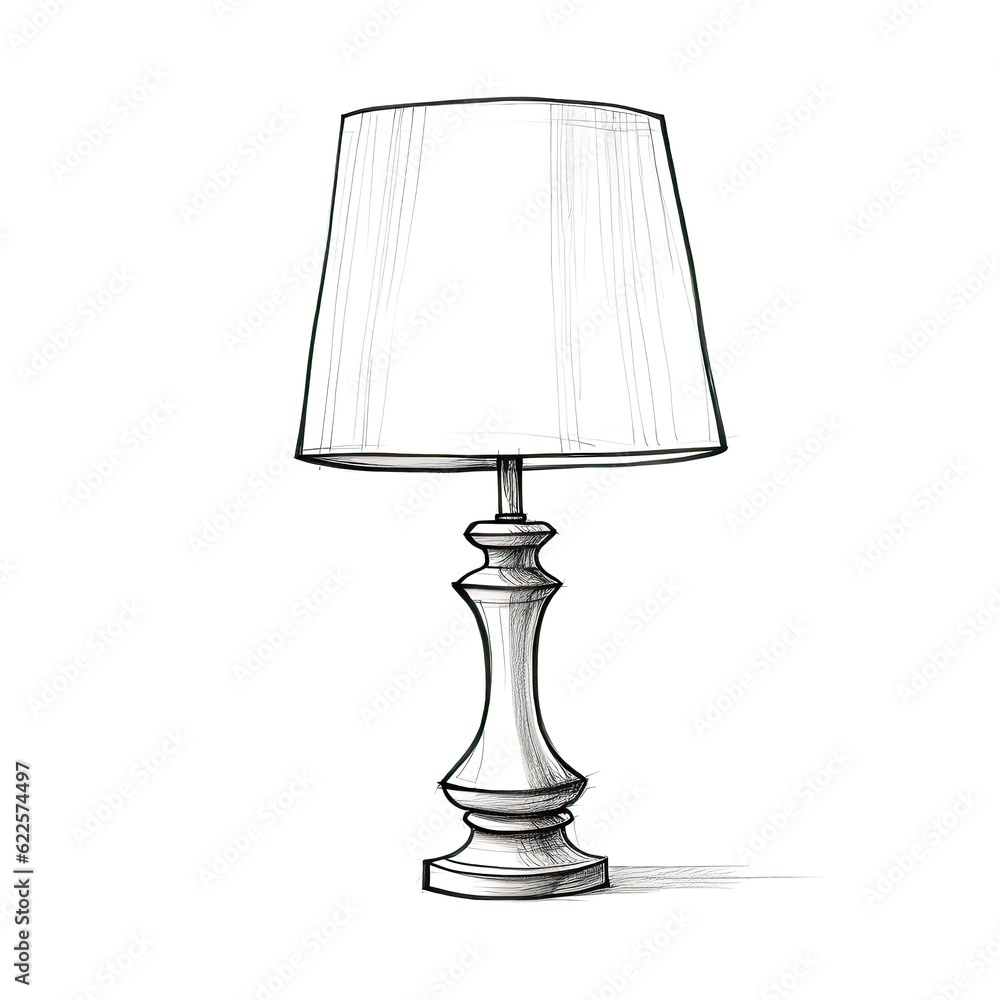 Fototapeta premium room lamp table ai generated