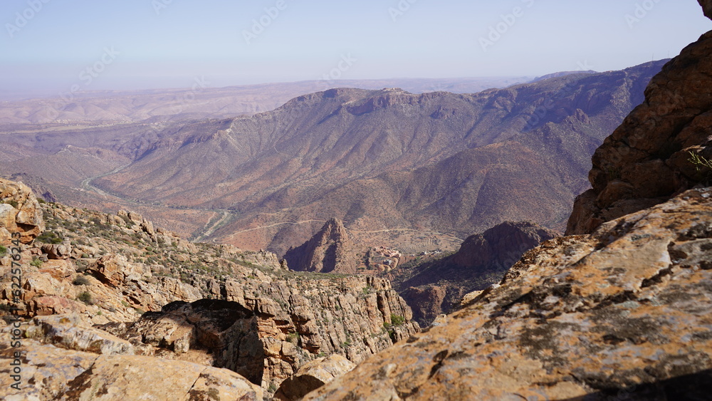 The beautiful mountain peak of Adad Medni in Morocco 1470m