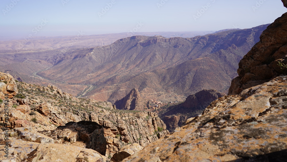 Fototapeta premium The beautiful mountain peak of Adad Medni in Morocco 1470m