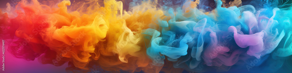 Colorful smoke background,created with generative ai tecnology. Colorful smoke background,created with generative ai tecnology.