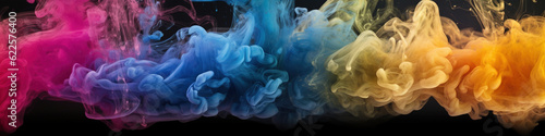 Colorful smoke background,created with generative ai tecnology.