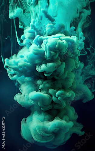 Colorful smoke background,created with generative ai tecnology. © henvryfo