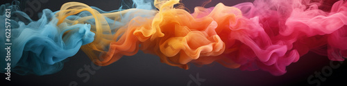 Colorful smoke background,created with generative ai tecnology.