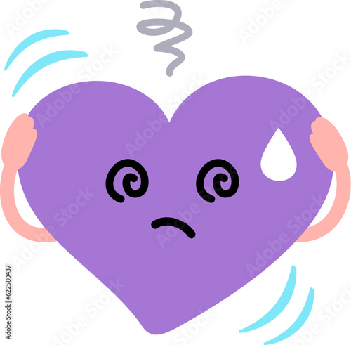 不安定なハートのキャラクター