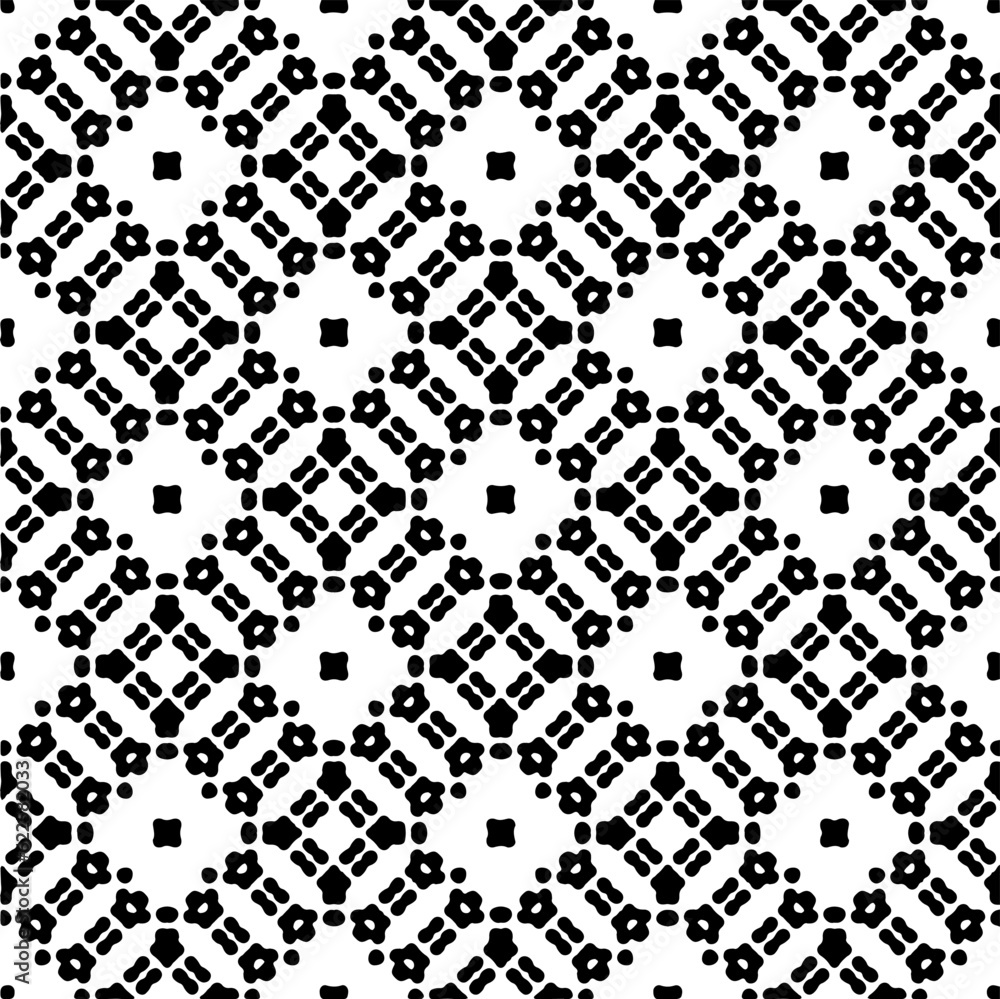 Abstract seamless monochrome pattern on white background for coloring Repeating pattern for banner, card, invitation, postcard, textile, fabric, wrapping paper.