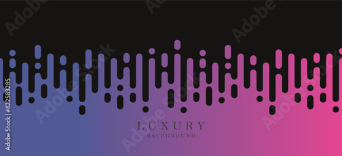 Abstract multicolored composition with vertical rounded stripes