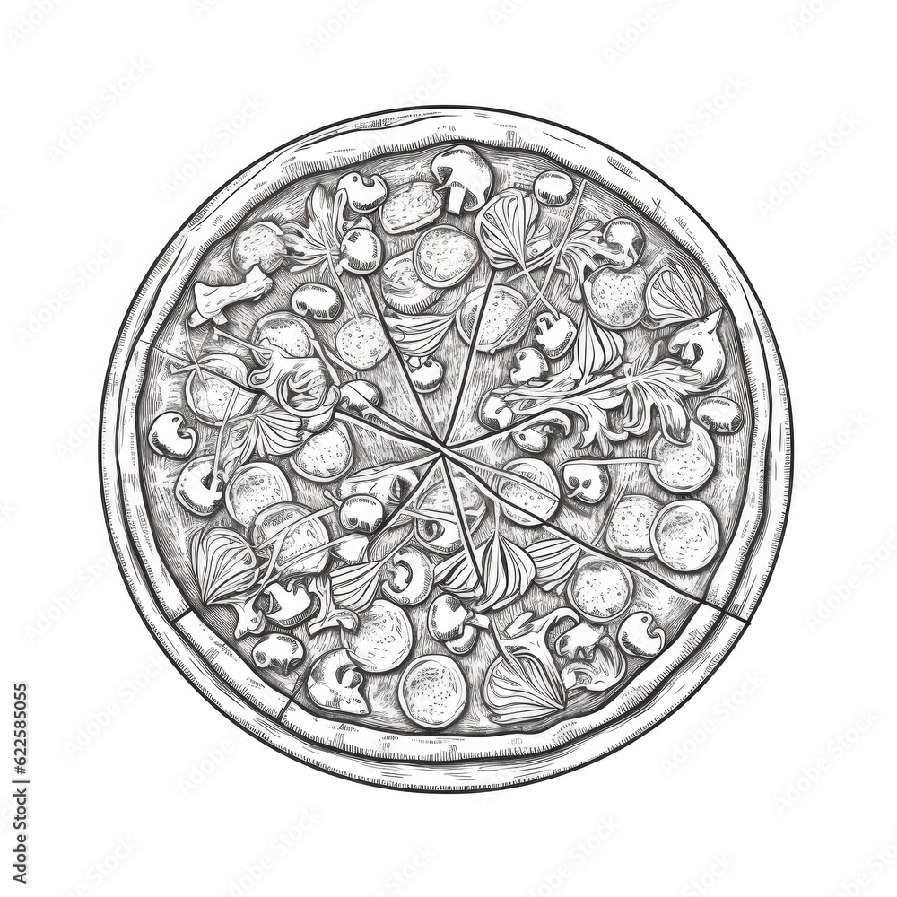 backg round pizza ai generated