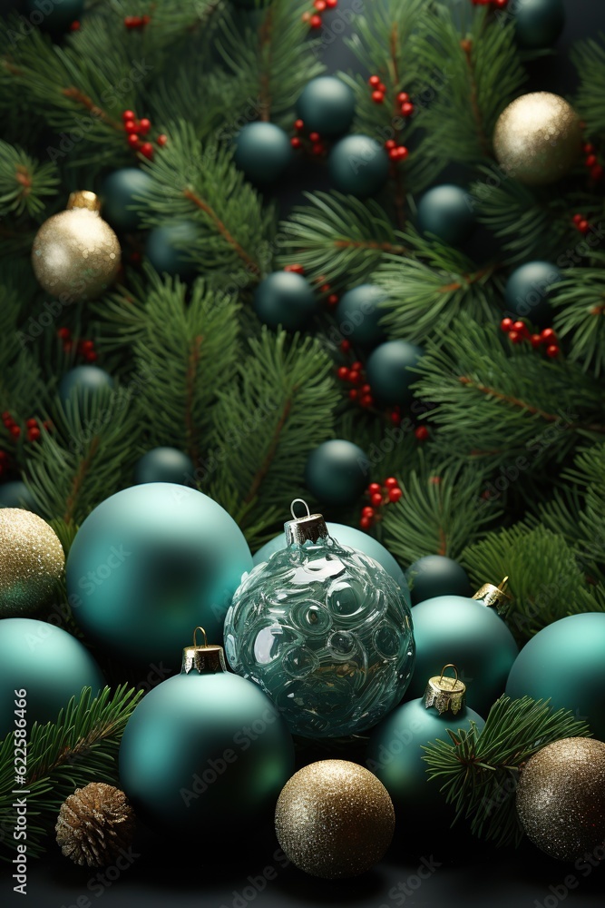 Illustration of Christmas background, AI Generated Illustration of Christmas background, AI Generated