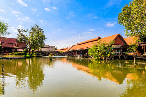 Ayutthaya village floating market