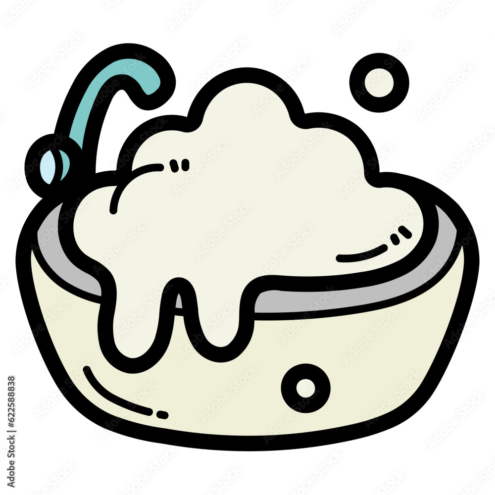 bath filled outline icon style bath filled outline icon style