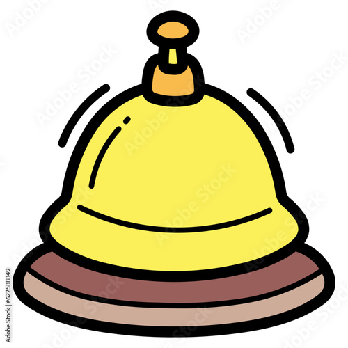 bell filled outline icon style