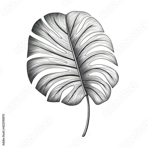 foliage monstera leaf ai generated