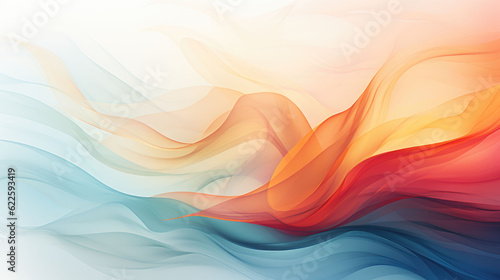 The abstract colorful waves background