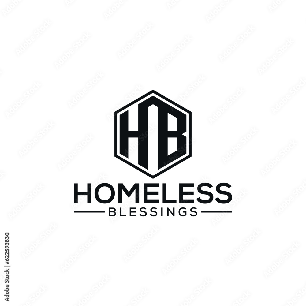 Homeless Blessings Creative ' H' Letter Logo Design Symbol Homeless Blessings Creative ' H' Letter Logo Design Symbol