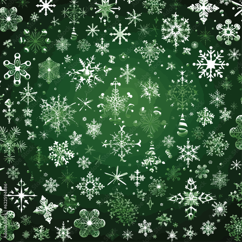 Variety of snowflakes Christmas background vector Variety of snowflakes Christmas background vector