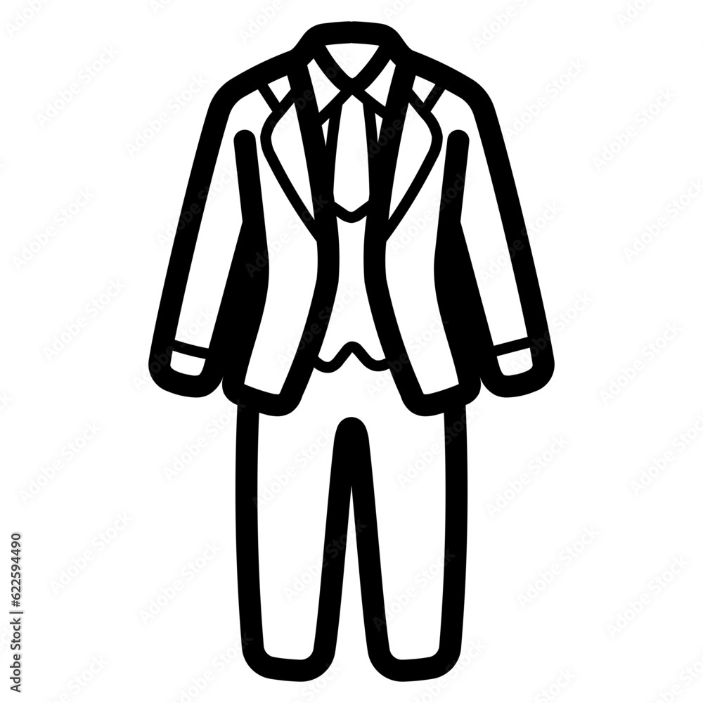 suit line icon style suit line icon style