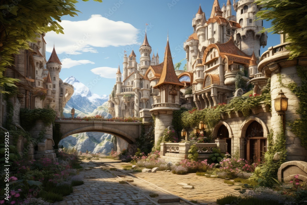 Kingdom of Wonder: Architectural Marvels in a Fantasy Castle