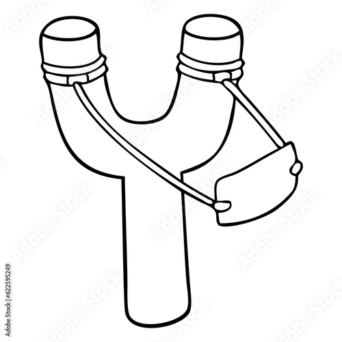 slingshot sketch illustration