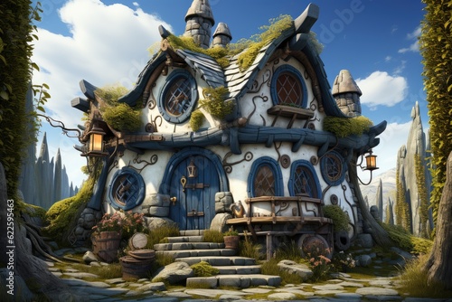 Whimsical Journey: Exploring the Art of Fantasy House Illustration