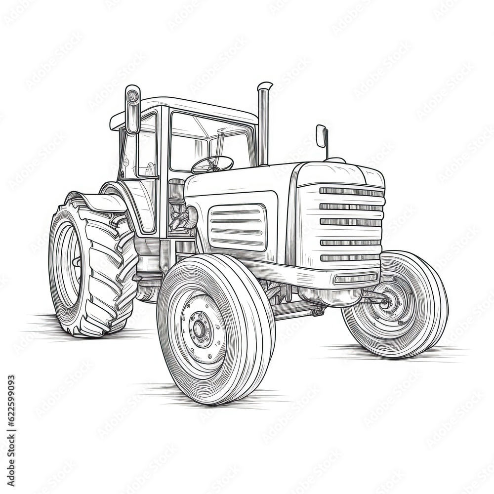 machine tractor ai generated