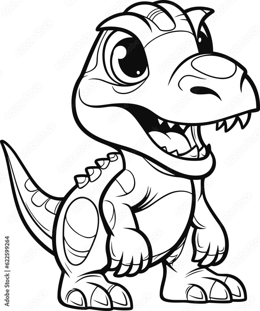 Allosaurus coloring pages vector animals