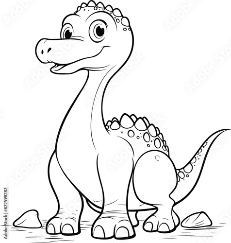 Apatosaurus coloring pages vector animals