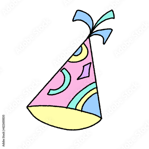pastel cone birthday party hat