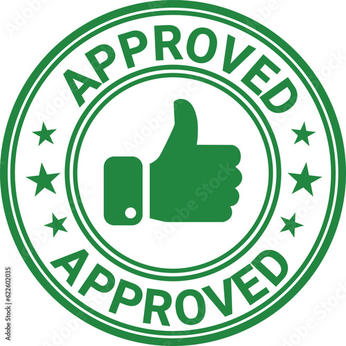 Approved rubber stamp vector illustration