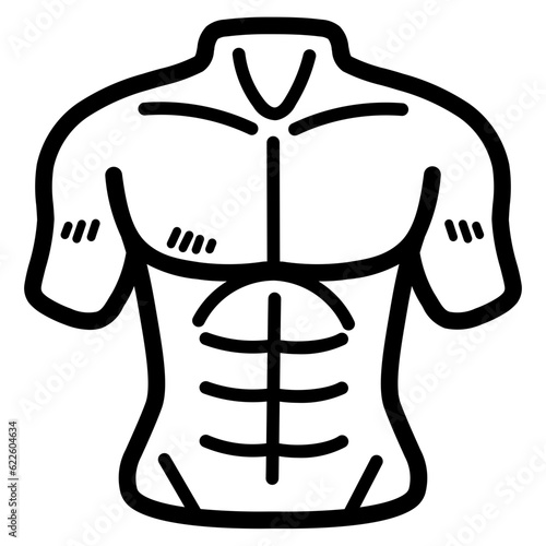 six pack line icon style