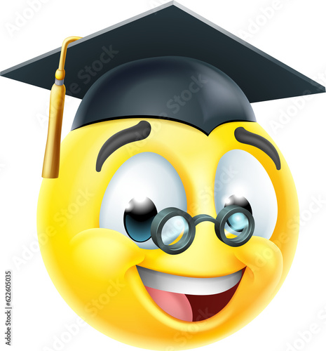 Graduate Teacher Emoticon C...