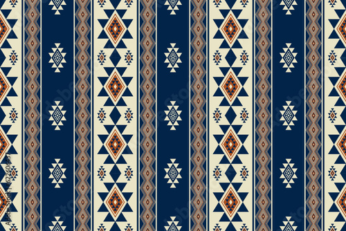 Aztec Navajo vintage pattern. Vector aztec Navajo geometric stripes seamless pattern. Geometric southwest vintage pattern use for fabric, textile, home decoration elements, upholstery, wrapping, etc.