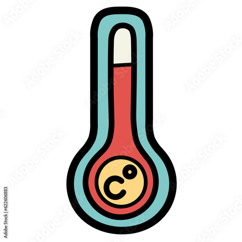 celsius filled outline icon style