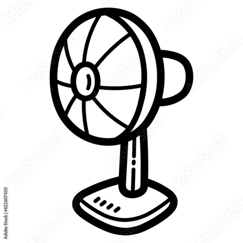 fan line icon style