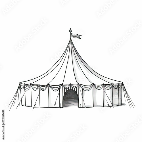 funfair circus tent ai generated