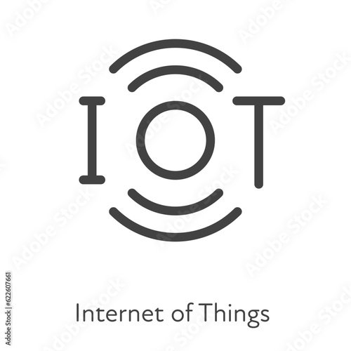 Outline style ui icons hard skill collection. Technology and business. Vector black linear icon illustration. Wireless connection internet of things iot symbol isolated on white. Design element