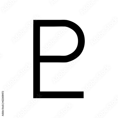 Icon of Pluto. Solar system symbol. Astrology