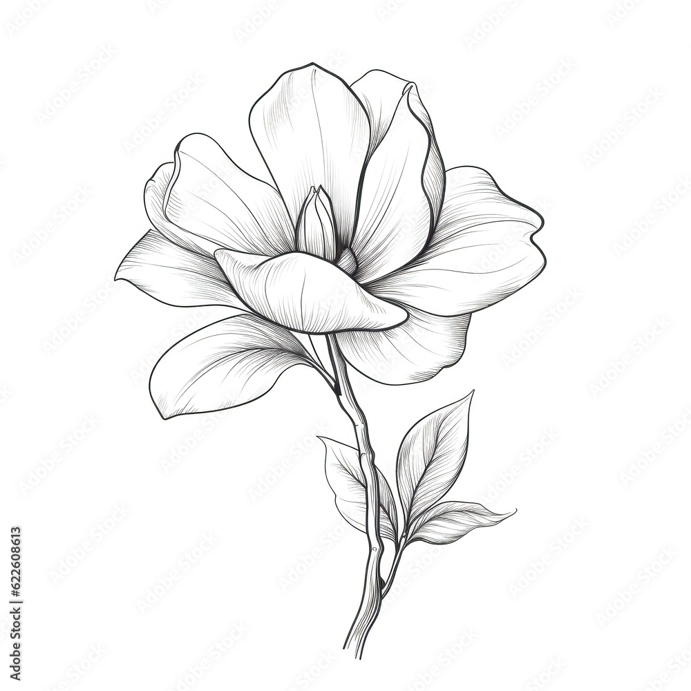 magnolia Gardenia flower ai generated magnolia Gardenia flower ai generated