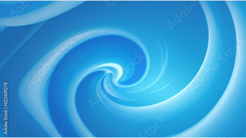 abstract blue swirl with blue background, in the style of futuristic organic generative ai