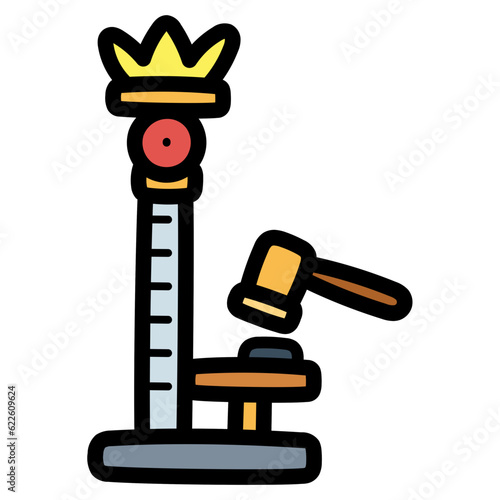 Strenght Tester filled outline icon style