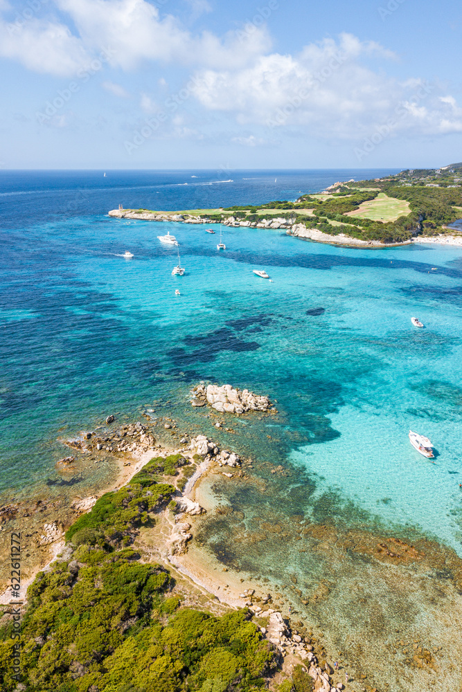 South Corsica, turquoise sea from above. France. South Corsica, turquoise sea from above. France.