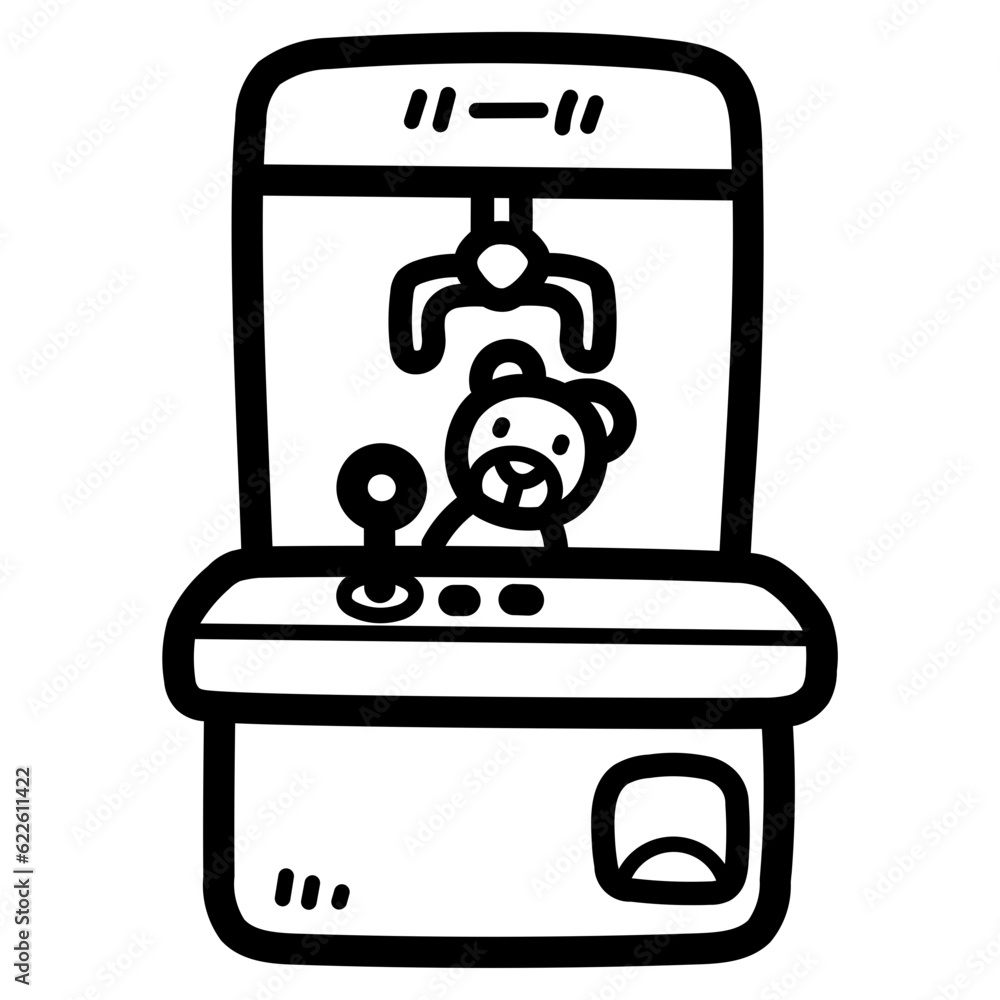 toy machine line icon style toy machine line icon style