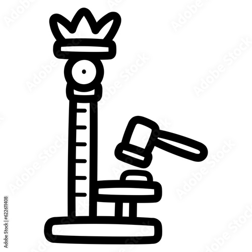 Strenght Tester line icon style
