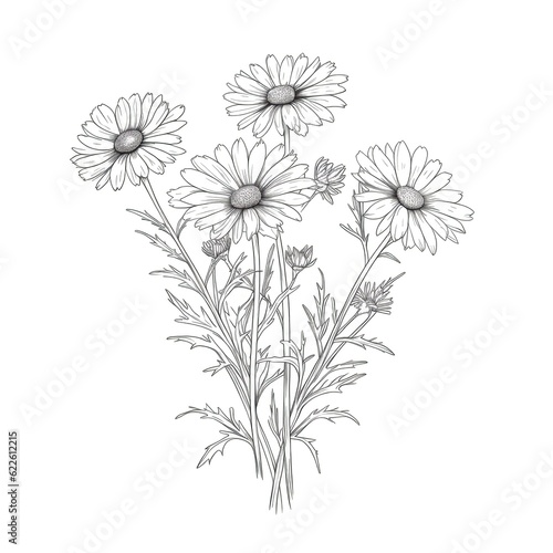 Wallpaper Mural camomile chamomile ai generated Torontodigital.ca