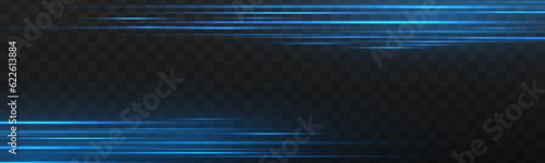 Blue flash on a black background. Flying magical blue dust. Semicircular wave, light trail curve swirl, optical fiber incandescent png.