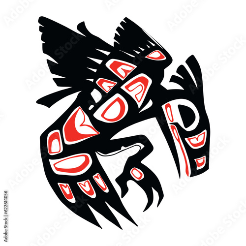 Indian National bird drawing vector graphics