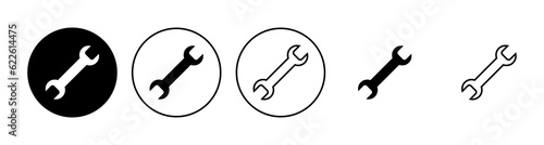Wrench icon set. repair icon vector. tools icon vector