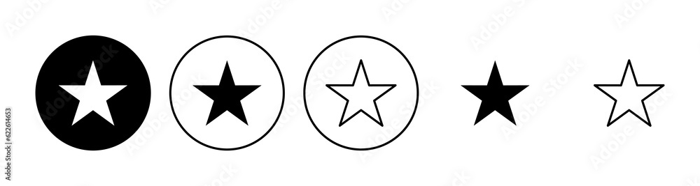 Star Icon set. rating icon vector. favourite star icon Star Icon set. rating icon vector. favourite star icon