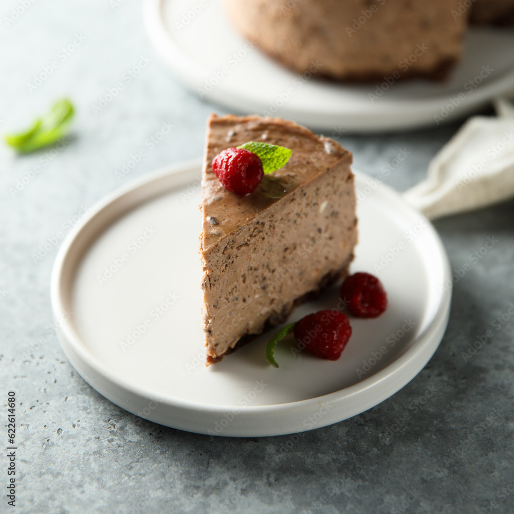 Homemade chocolate cheesecake Homemade chocolate cheesecake