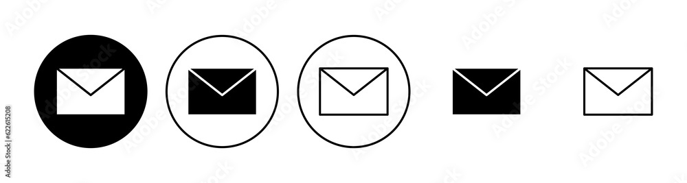 Mail icon set. email icon vector. E-mail icon. Envelope illustration Mail icon set. email icon vector. E-mail icon. Envelope illustration